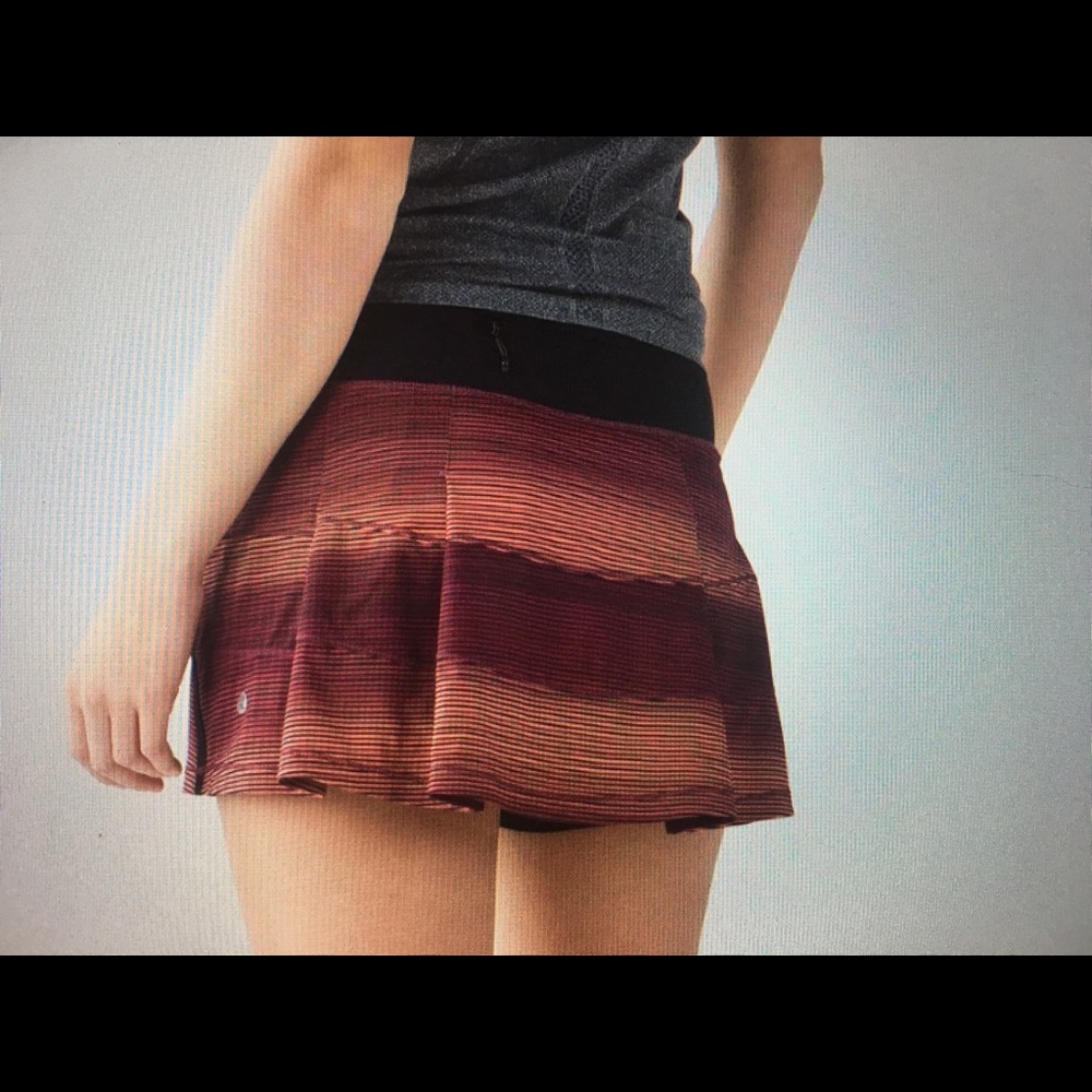 Lululemon pace rival skirt size 8